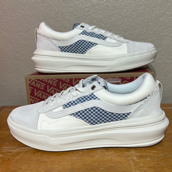 Vans Old Skool Overt CC Lux Check marshmallow men's size